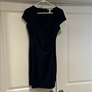Kenneth Cole New York Dark Blue Cap Sleeve Mini Dress